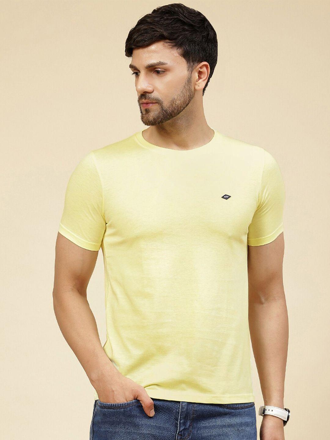 cloak & decker by monte carlo men yellow applique t-shirt