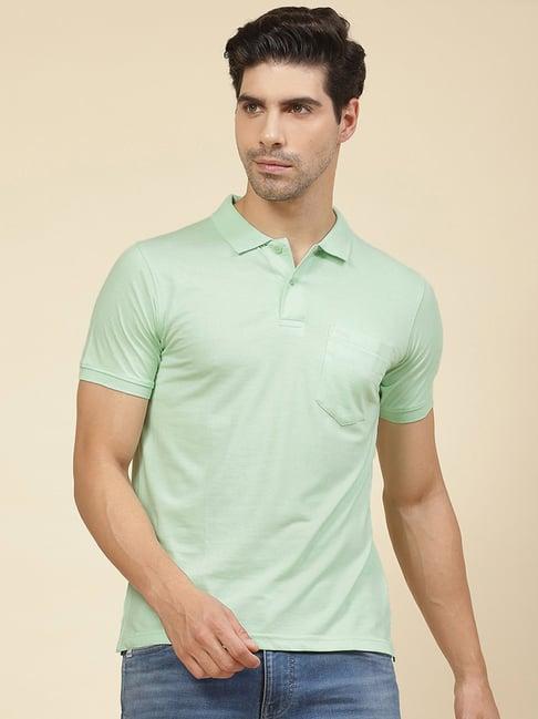 cloak & decker by monte carlo mint green regular fit polo t-shirt