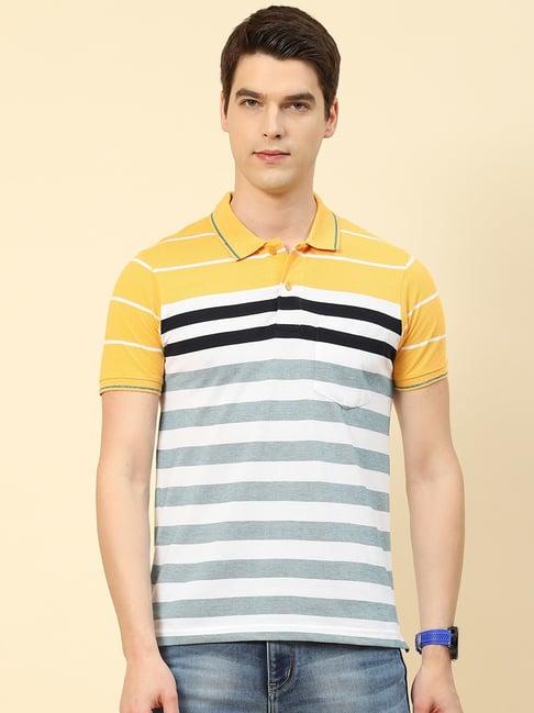 cloak & decker by monte carlo multi regular fit striped polo t-shirt