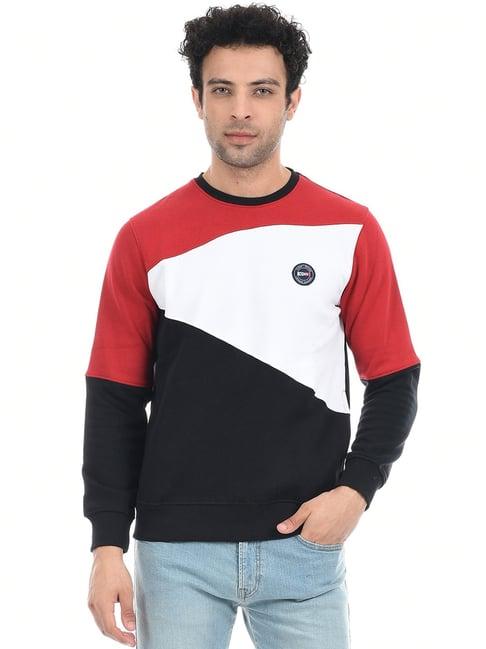 cloak & decker by monte carlo multicolor regular fit sweatshirt