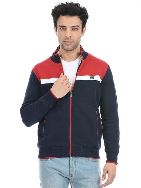 cloak & decker by monte carlo navy regular fit sweatshirt