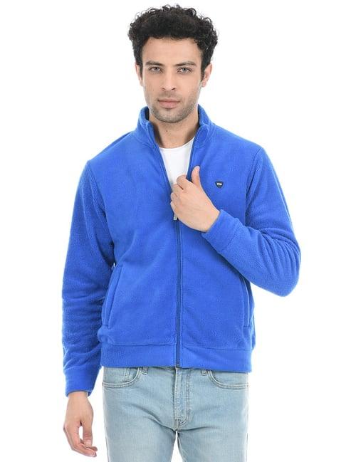 cloak & decker by monte carlo royal blue regular fit sweatshirt