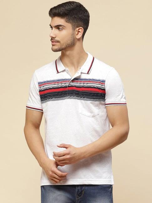 cloak & decker by monte carlo white regular fit polo t-shirt