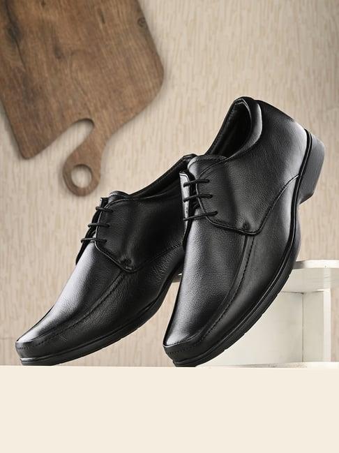 clog london men's black derby shoes