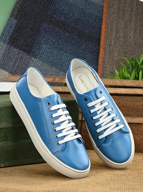 clog london men's blue casual sneakers