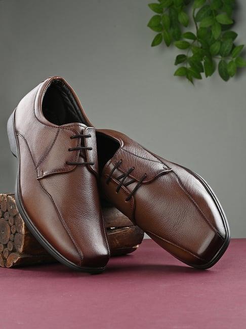 clog london men's brown derby shoes