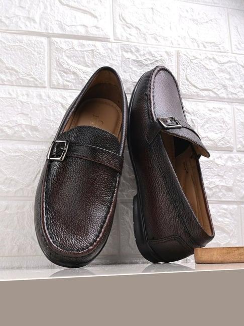 clog london men's brown monk shoes