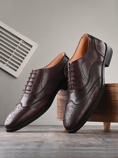 clog london men's brown oxford shoes