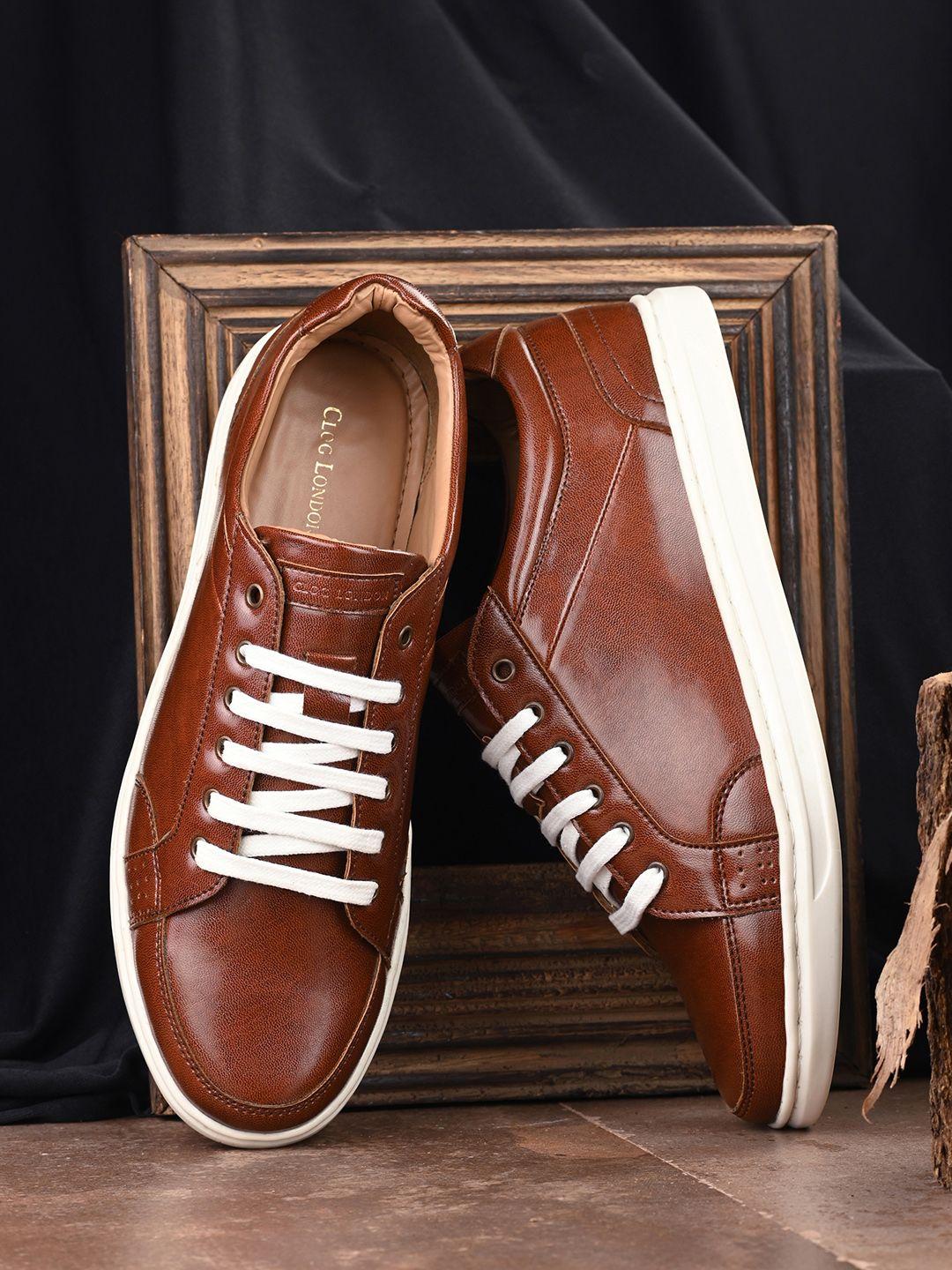 clog london men brown sneakers