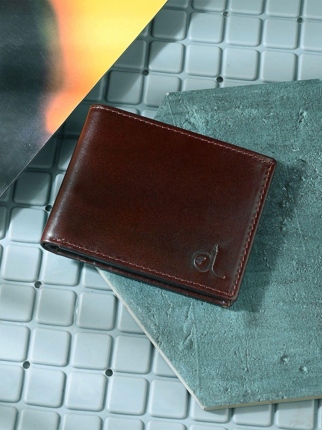 clog london men leather two fold wallet