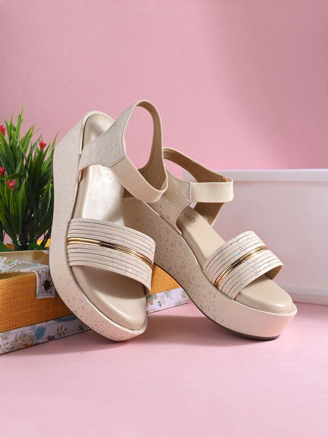 clog london striped open toe flatform heels