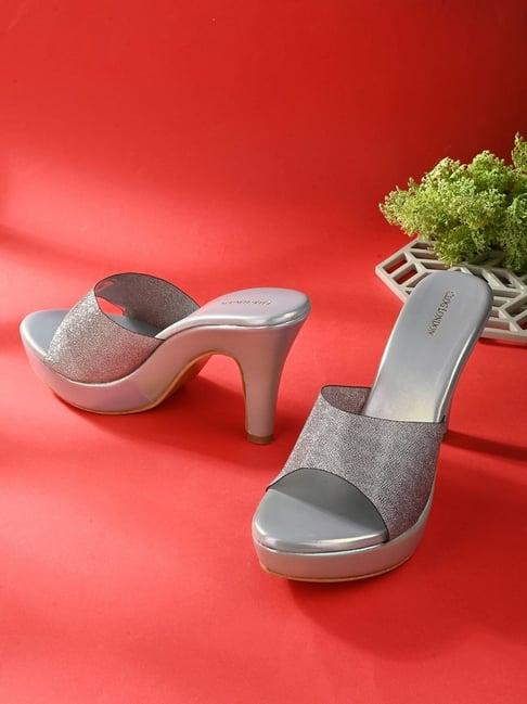 clog london women's grey casual stilettos