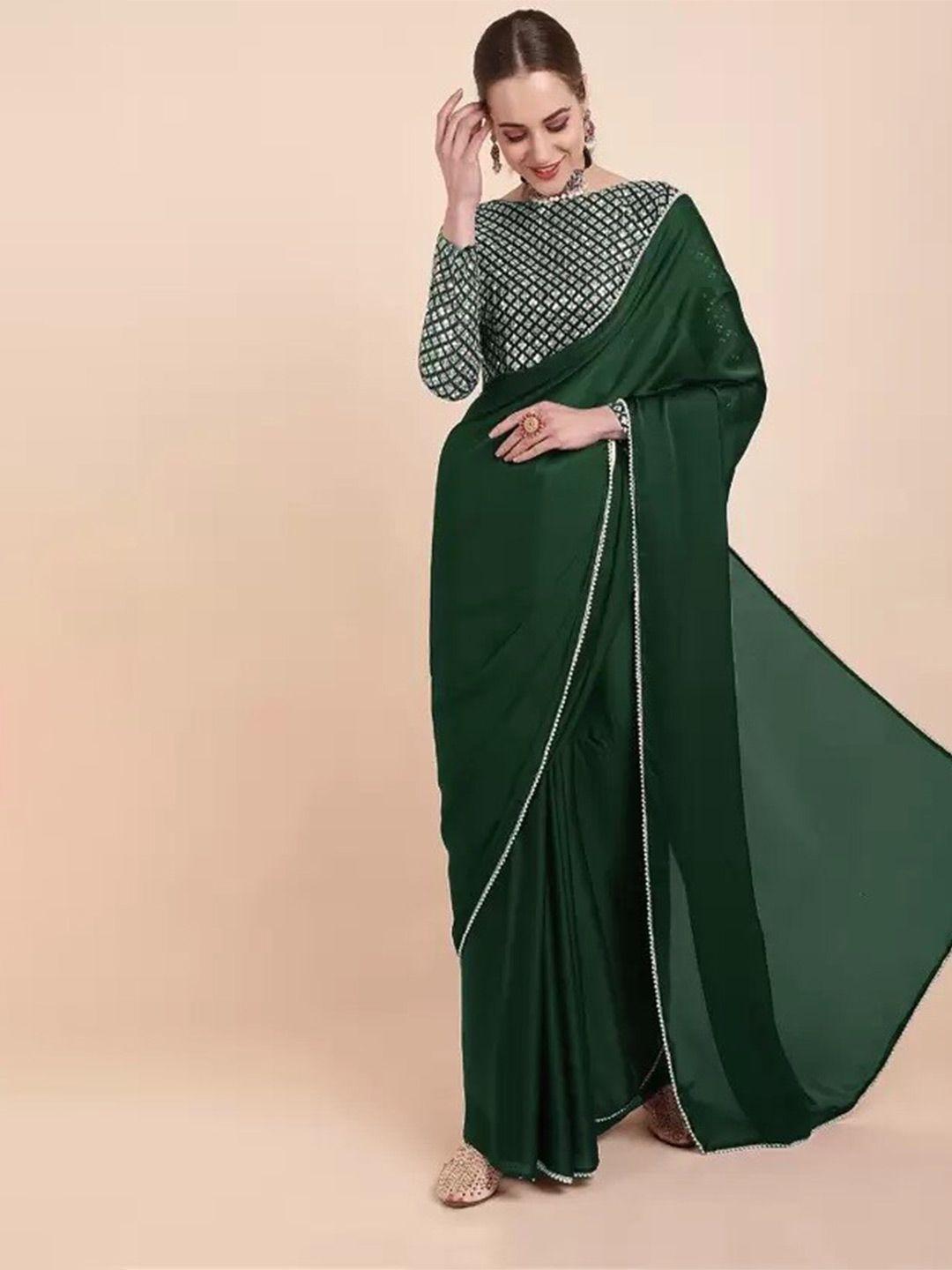 clomita embellished sequinned festive saree