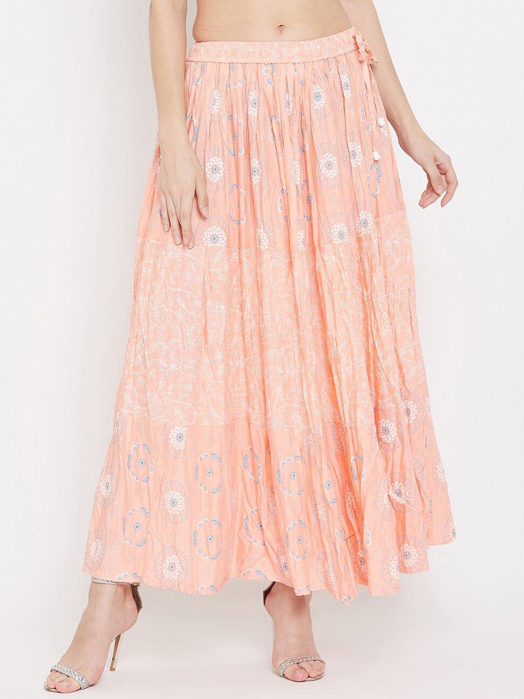 clora-creation-floral-printed-tiered-maxi-skirt