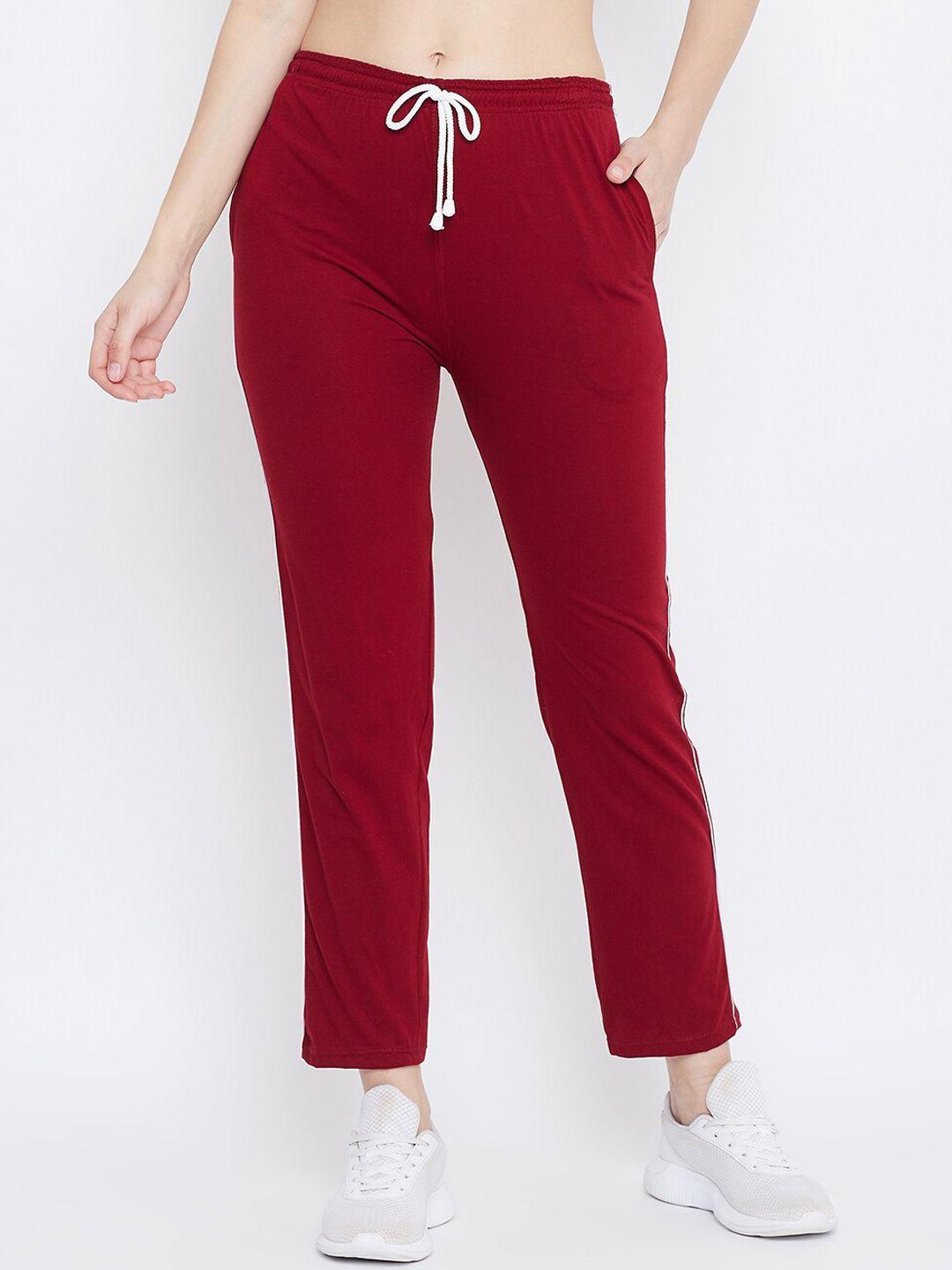 clora creation women straight fit trackpants
