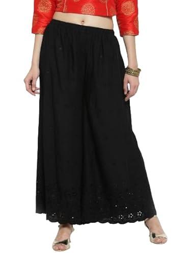 clora black half chikankari rayon sharara, cc40114_34