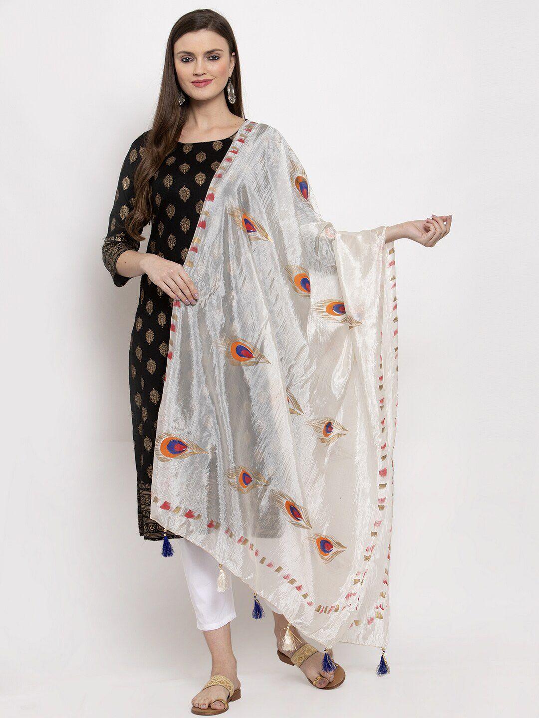 clora creation  printed dupatta