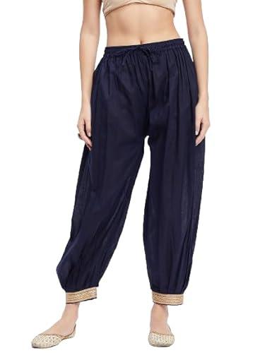 clora creation navy blue cotton gotta work afghani pants, cc44103_36