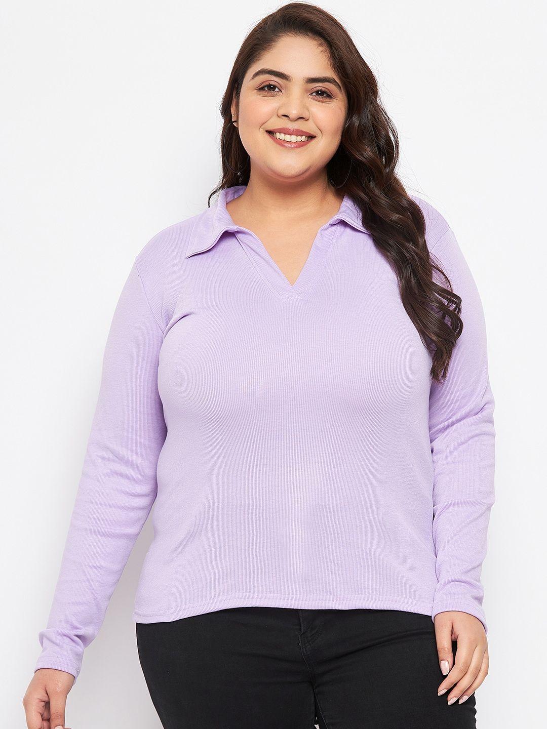 clora creation plus mauve shirt style top