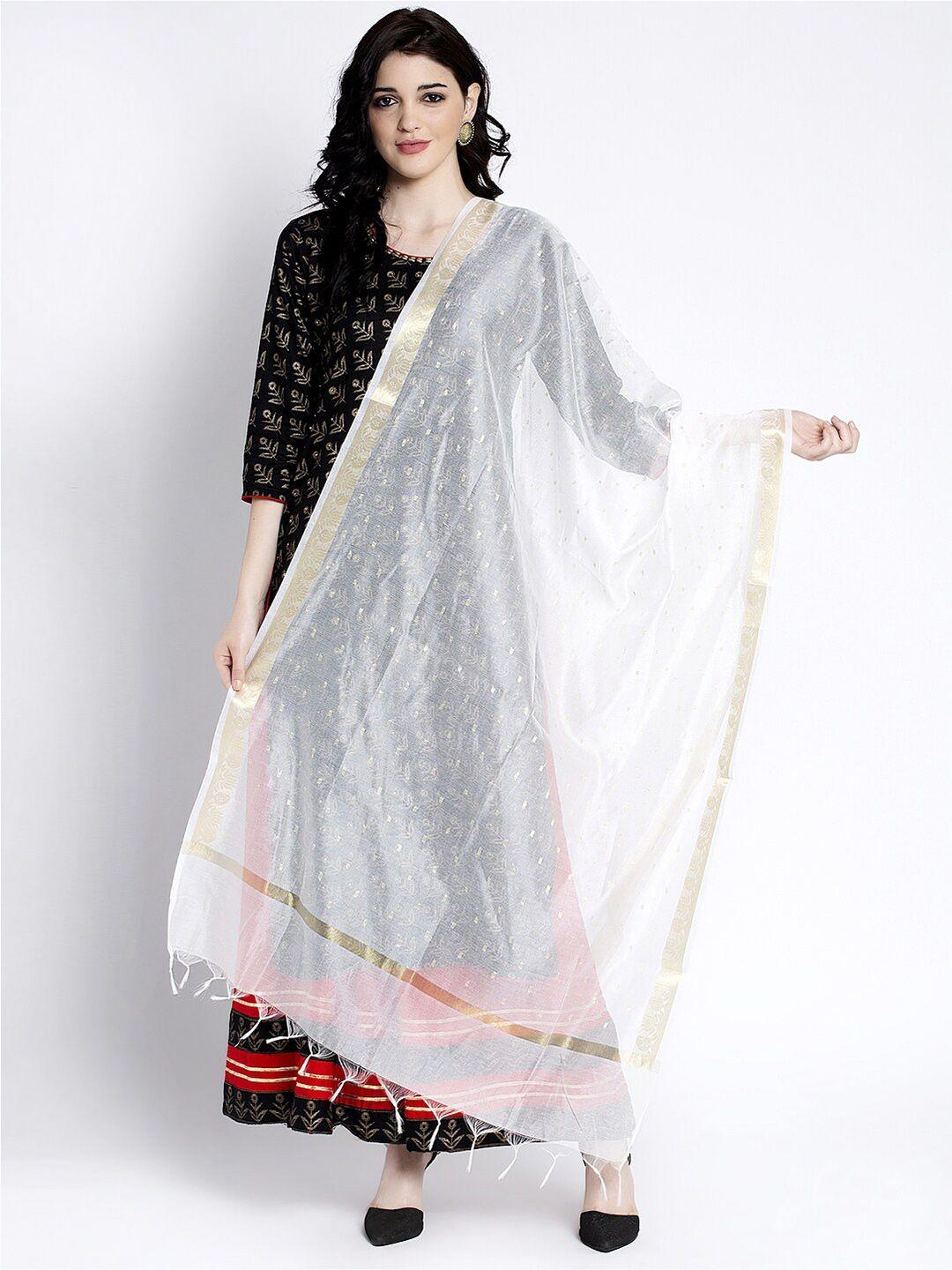 clora creation printed cotton blend dupatta