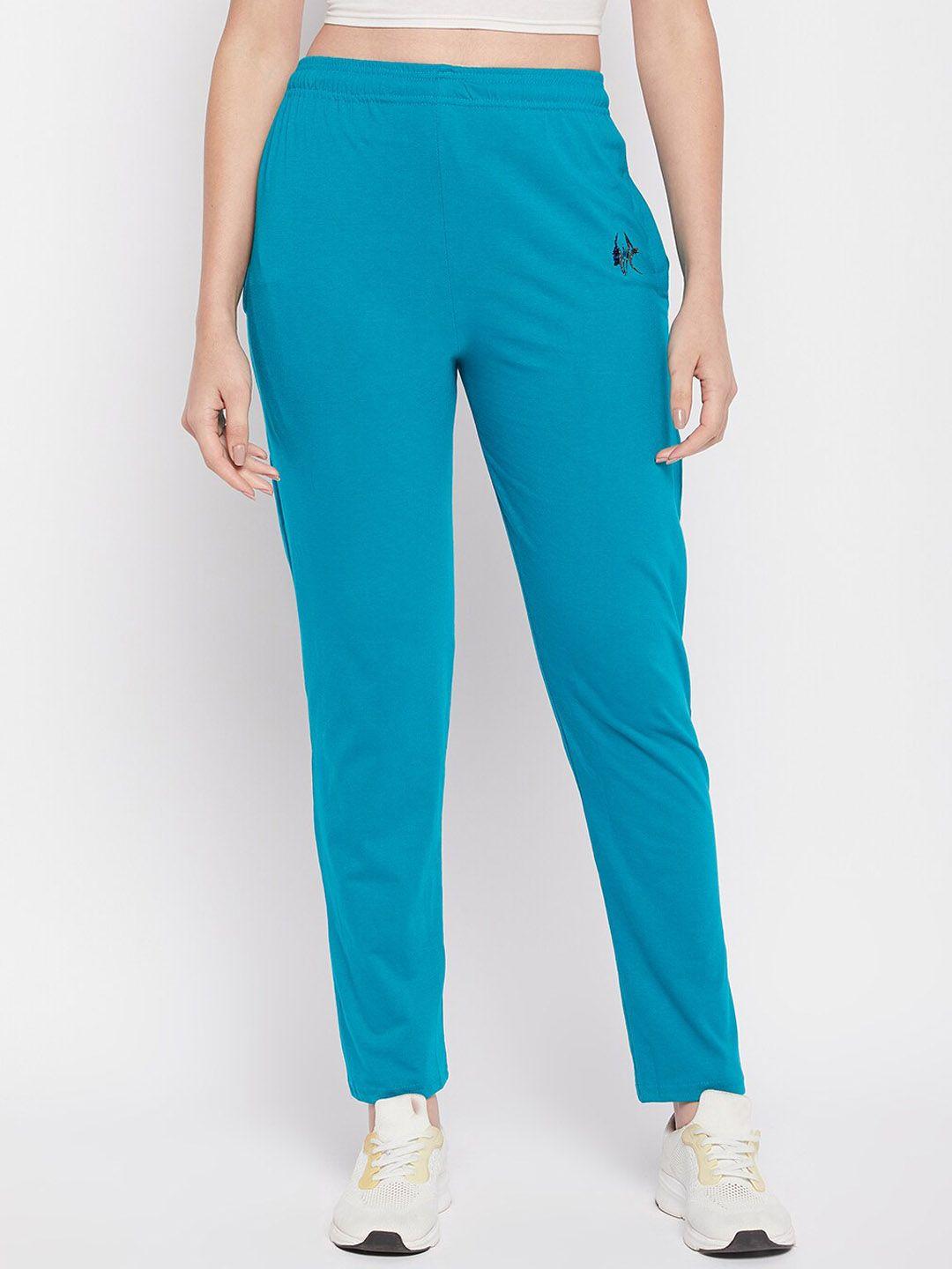 clora creation women mid rise cotton track pants