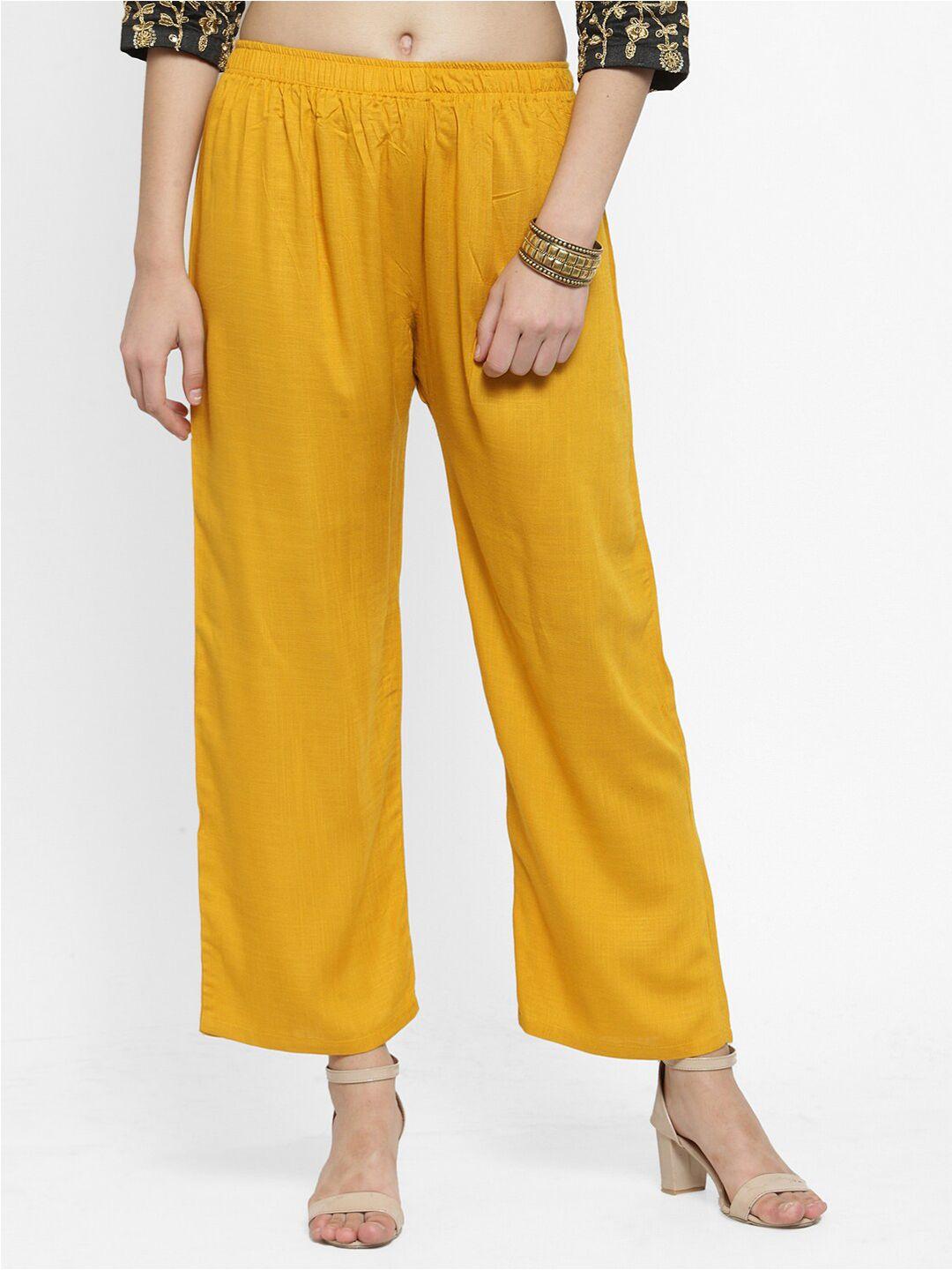 clora creation women mustard solid