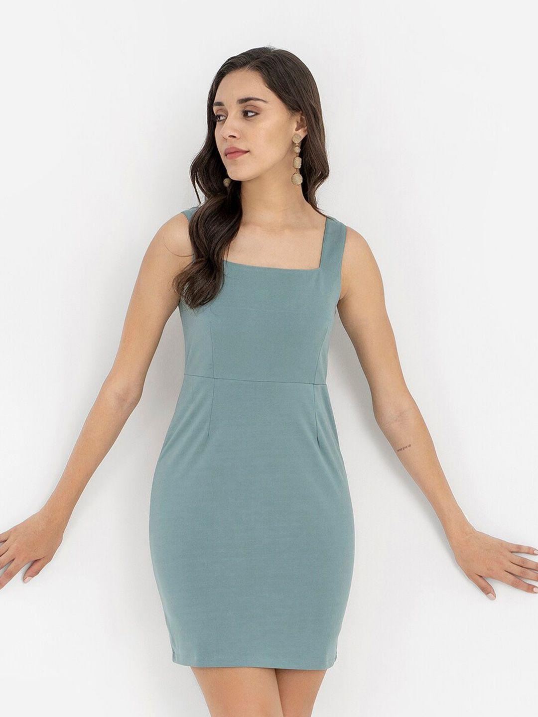 closethook blue bodycon mini dress