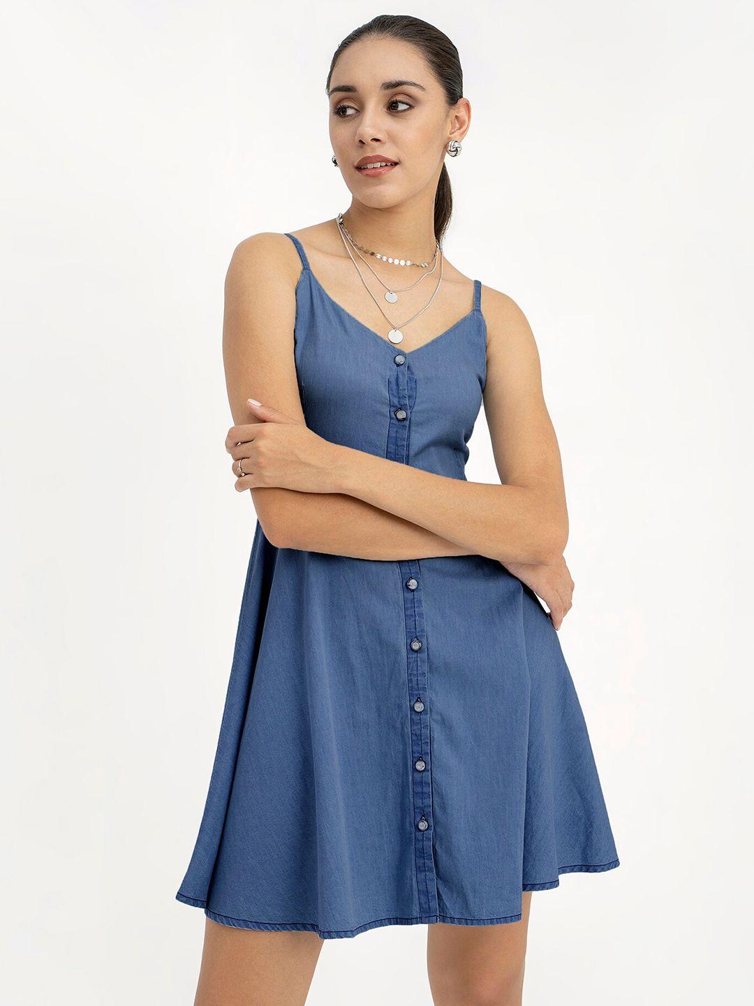 closethook blue denim dress