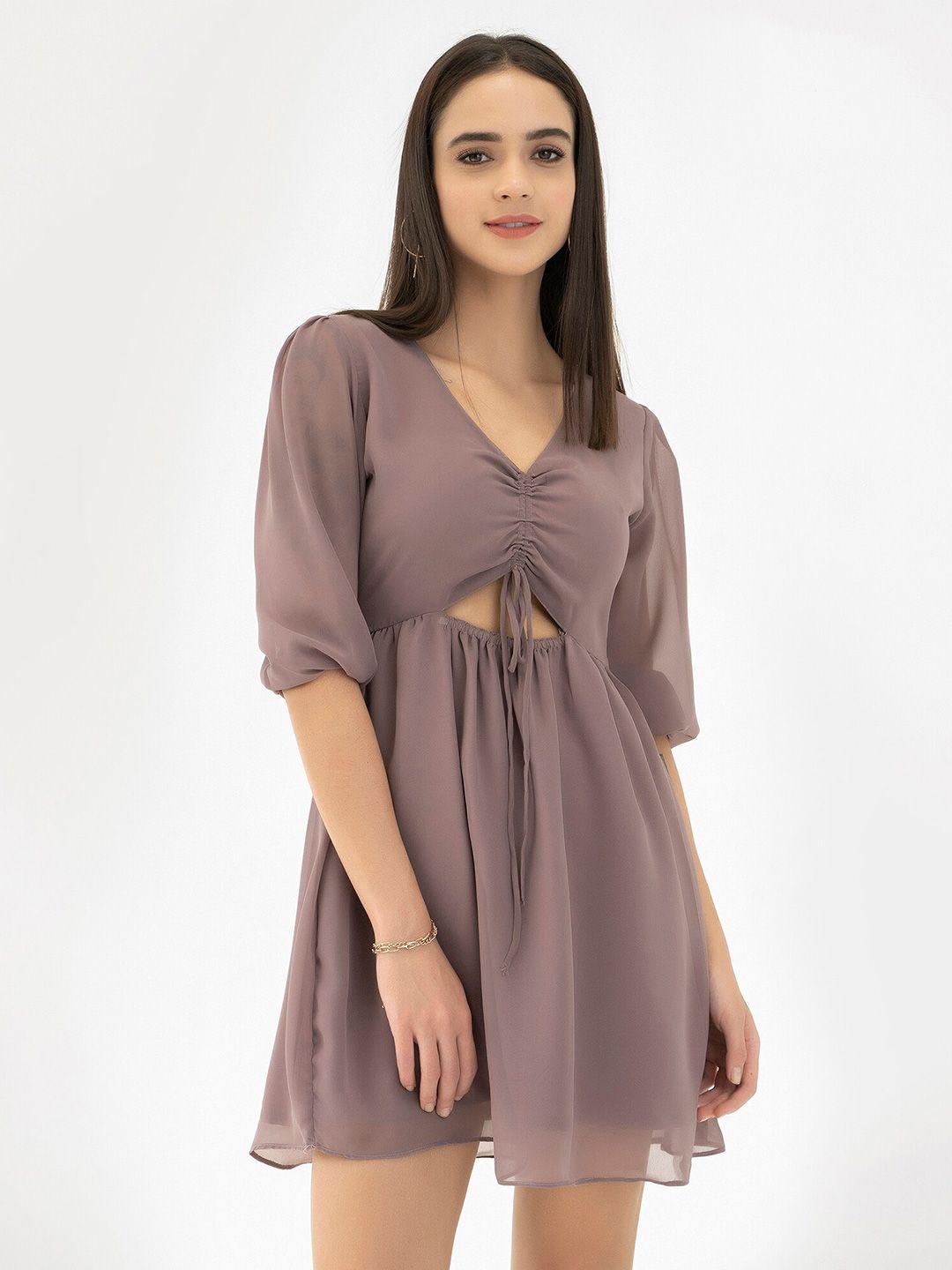 closethook women mauve mini dress