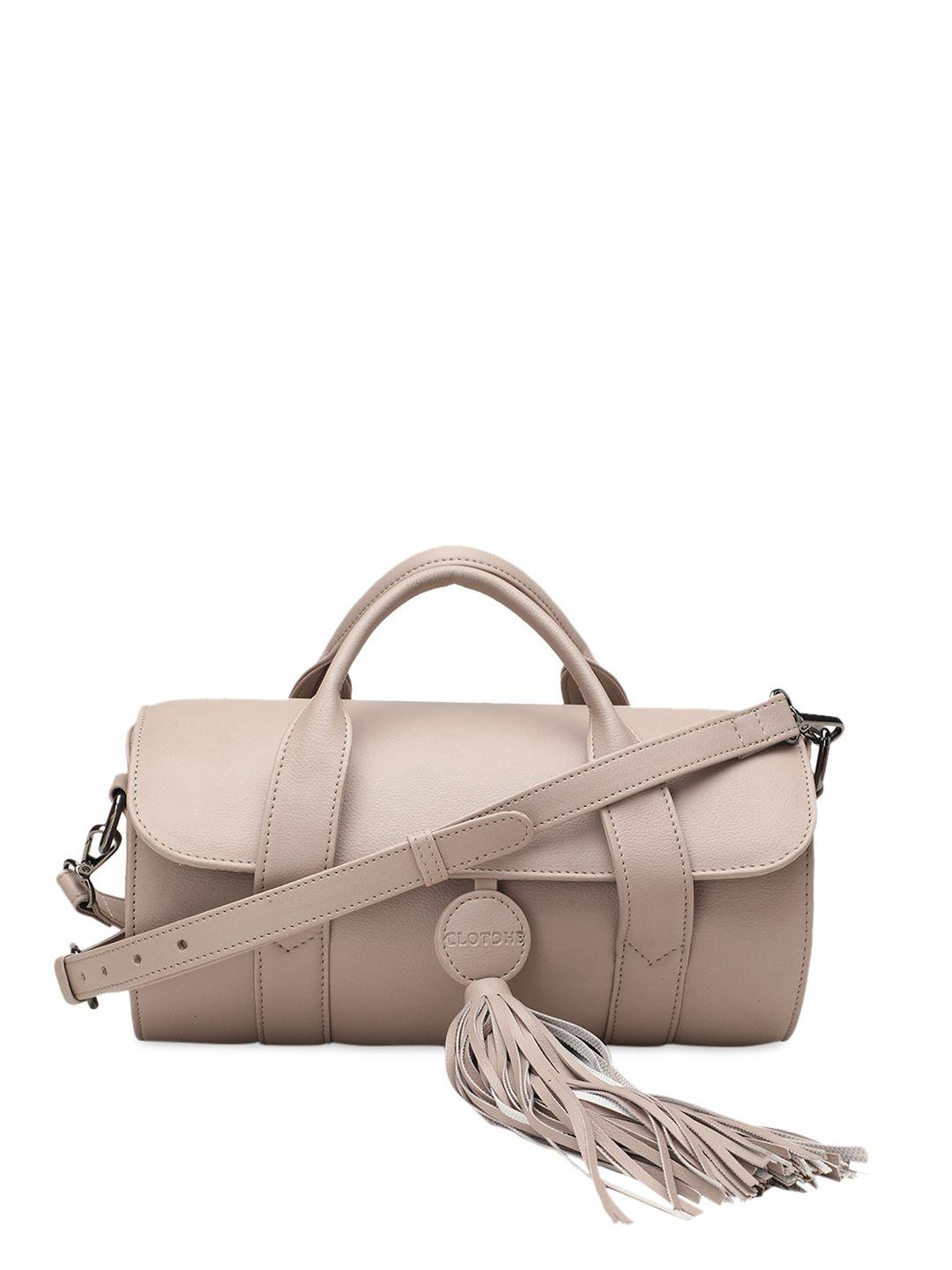 clotche beige duffle bag