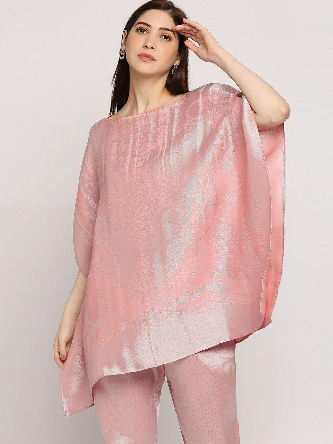 cloth haus india brocade longline kaftan top