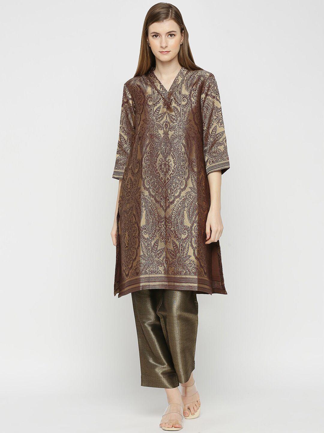 cloth haus india women ethnic motifs brocade kurta