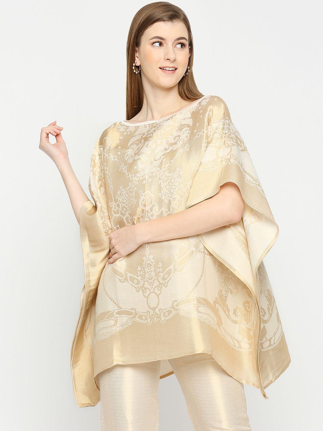 cloth haus india women floral lightweight longline brocade kaftan kurta