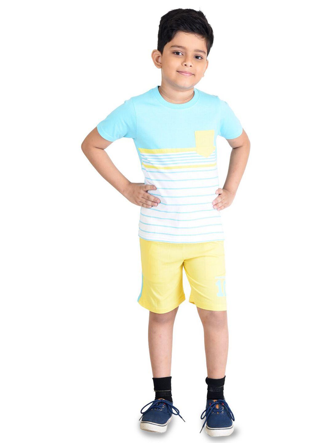 clothe funn boys striped t-shirt with shorts