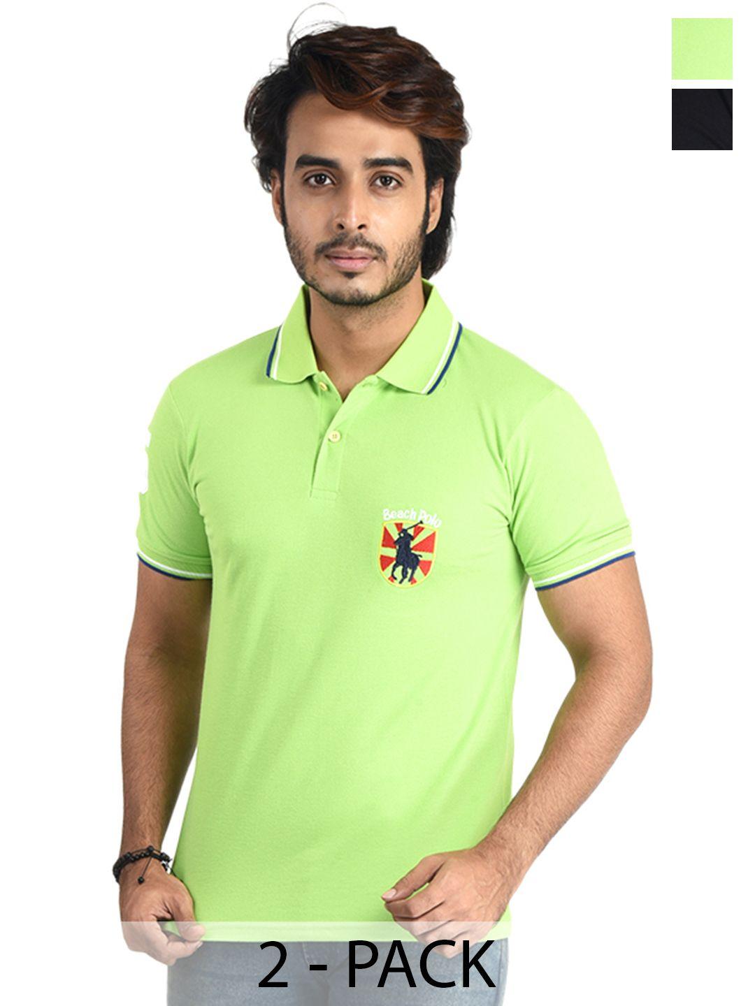 clothe funn men multicoloured 2 polo collar t-shirt