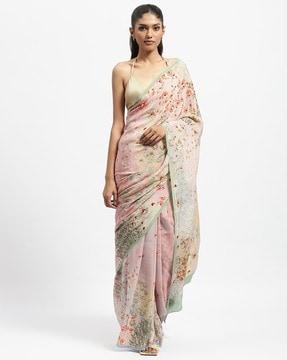 clotho weave embellished saree