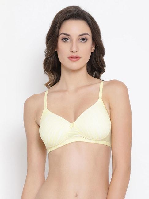 clovia-light-yellow-printed-full-coverage-bra