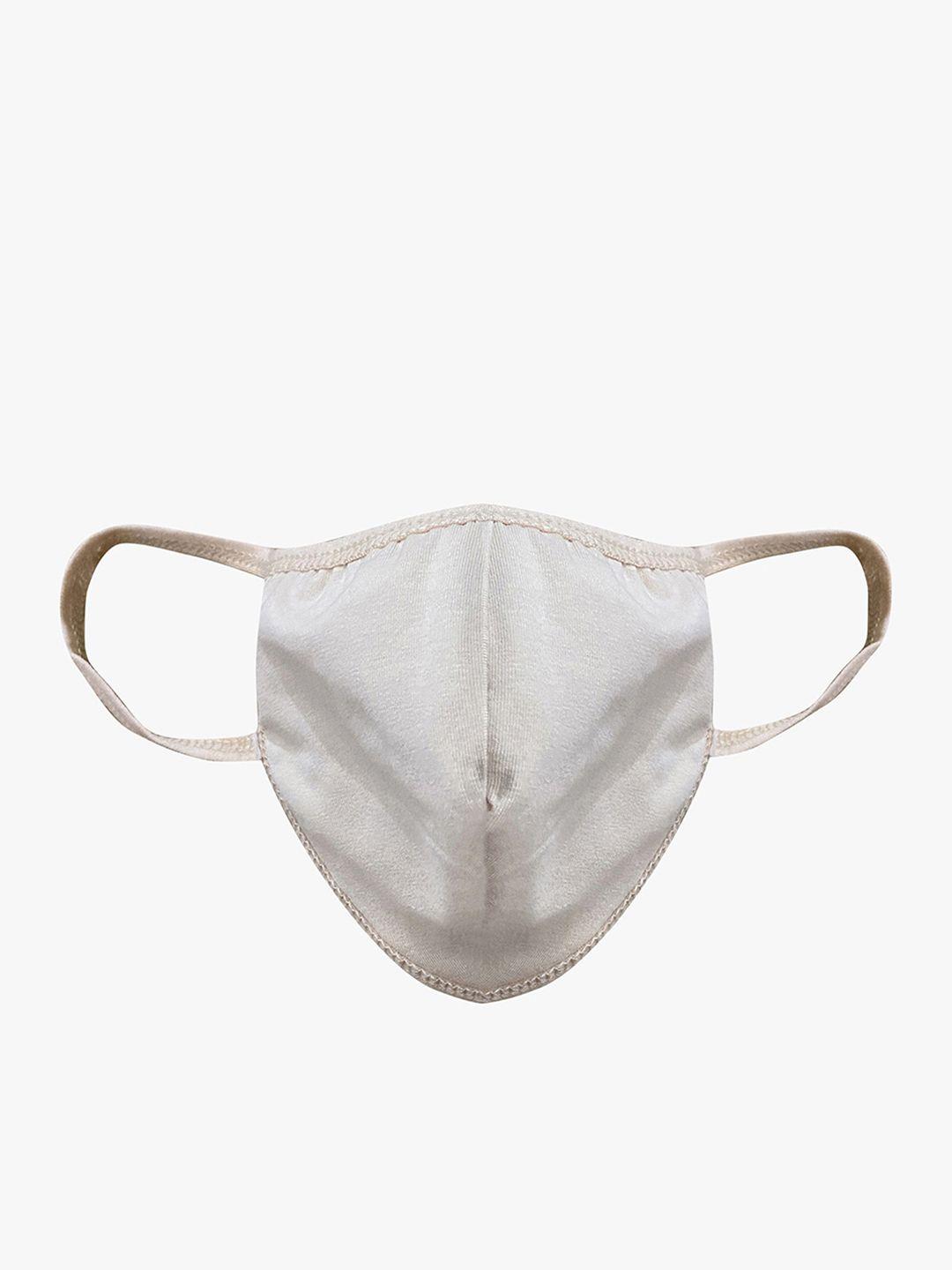 clovia unisex single beige 3-ply reusable fabric outdoor mask