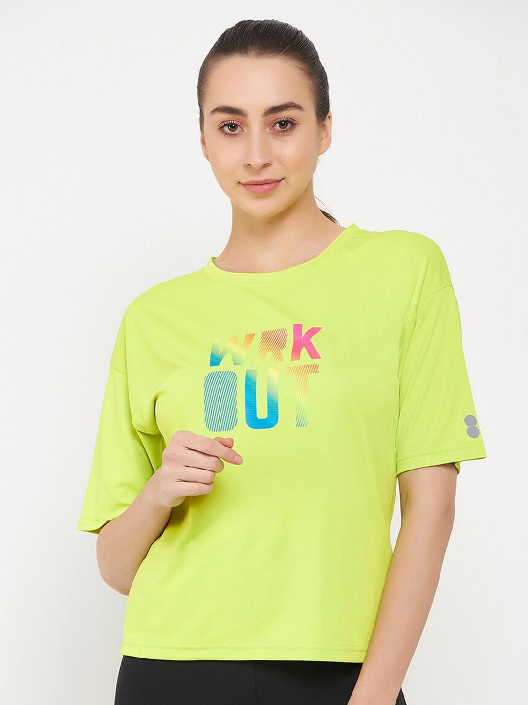 clovia women typography t-shirt