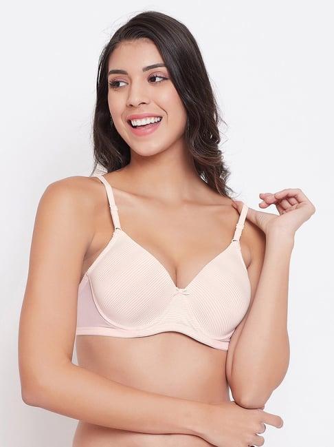 clovia beige under wired padded t-shirt bra