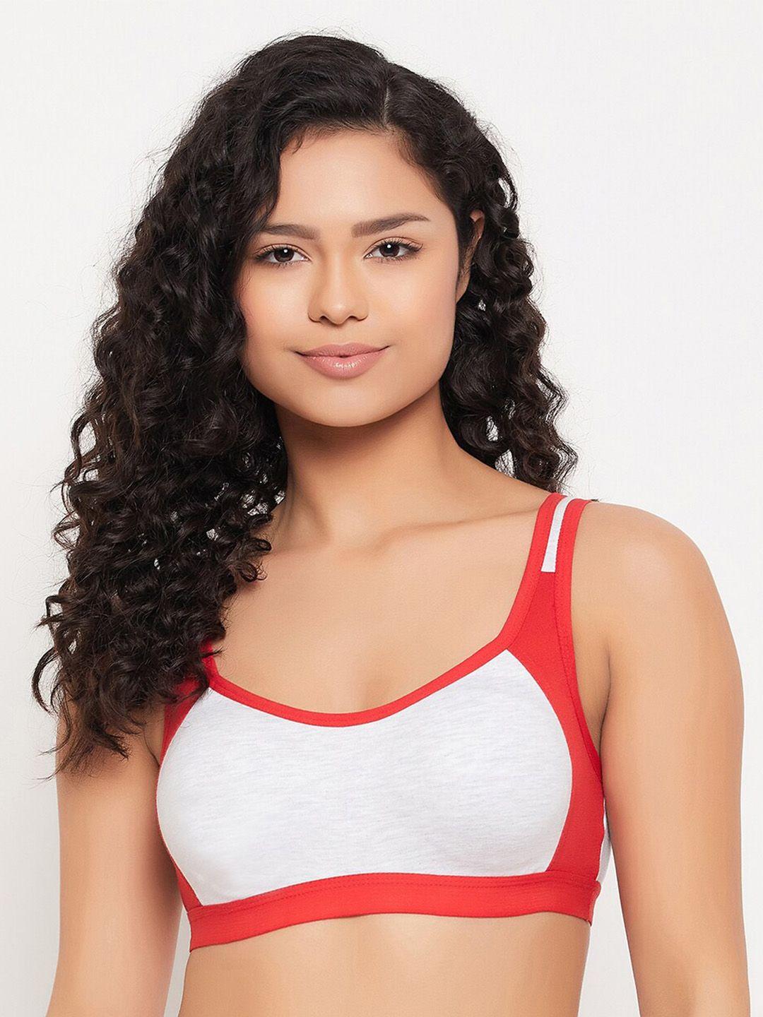 clovia colourblocked non padded all day comfort bra full coverage