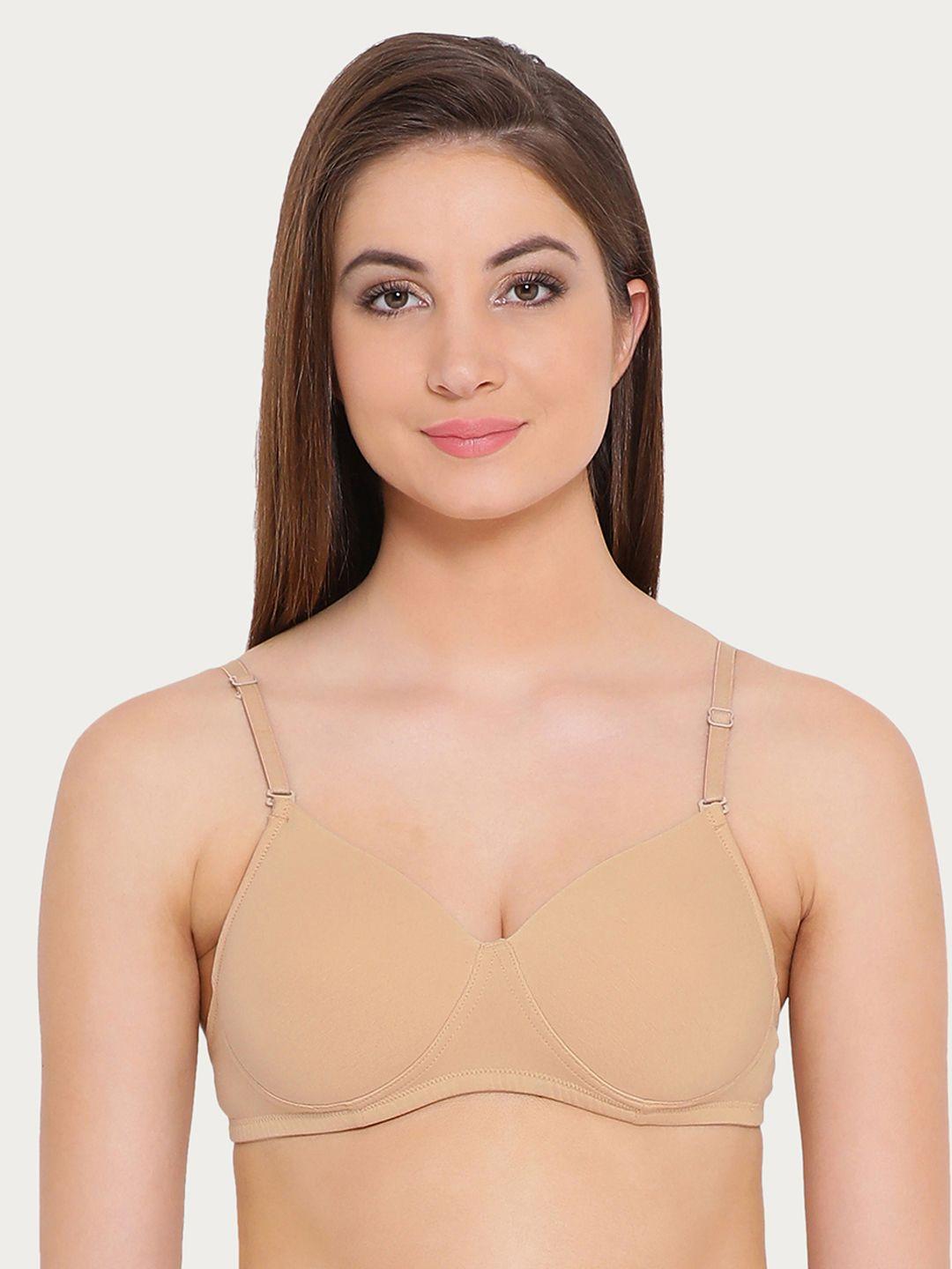 clovia cotton padded non-wired t-shirt bra