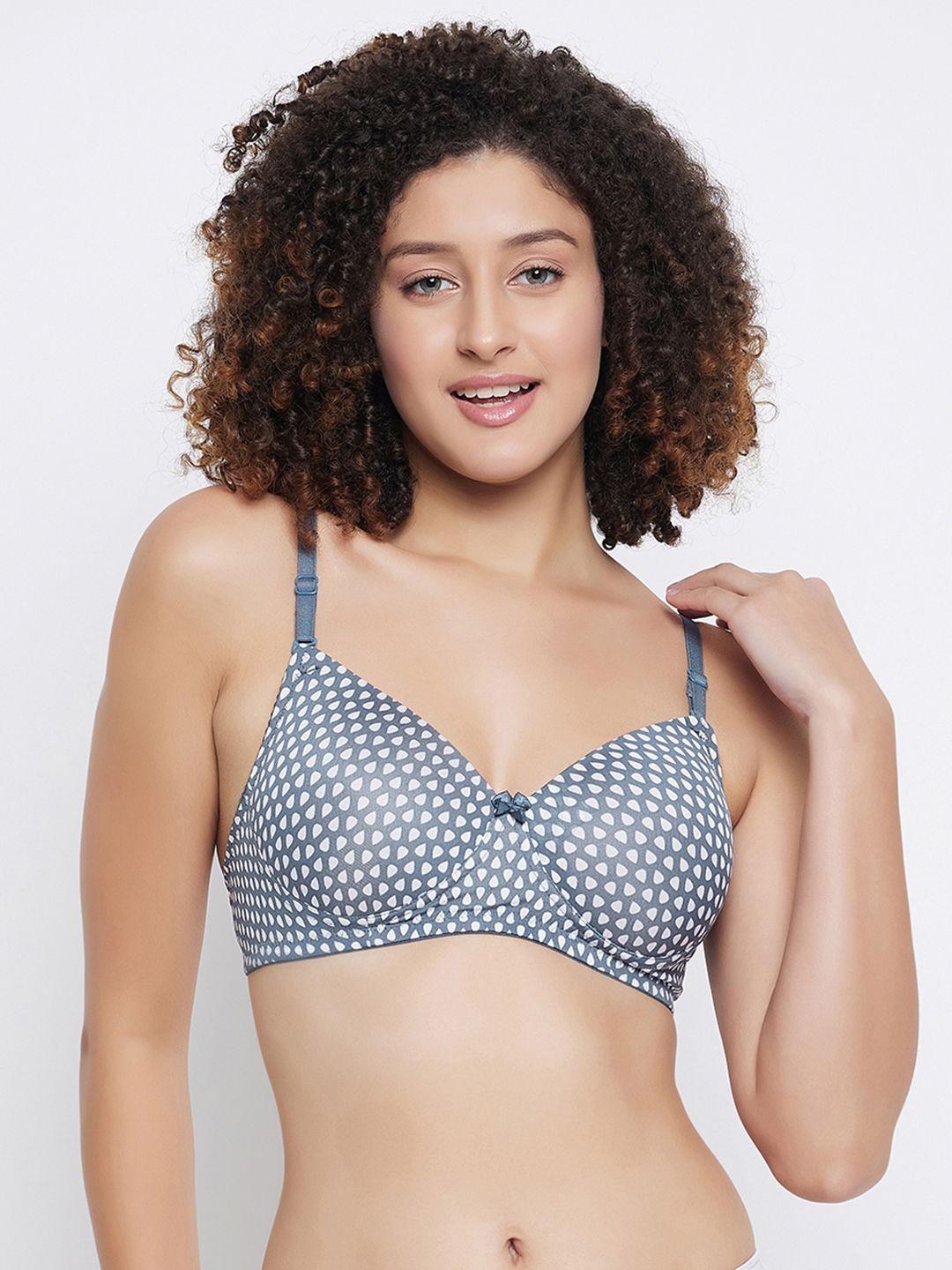 clovia geometric t-shirt bra - full coverage lightly padded