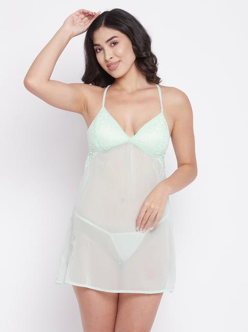 clovia green babydoll