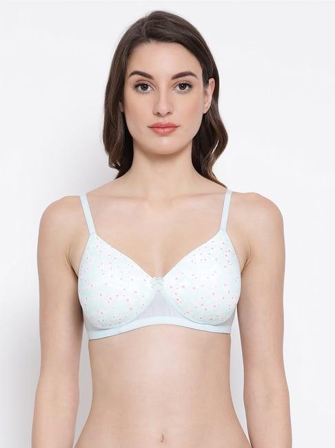 clovia light blue non wired padded t-shirt bra