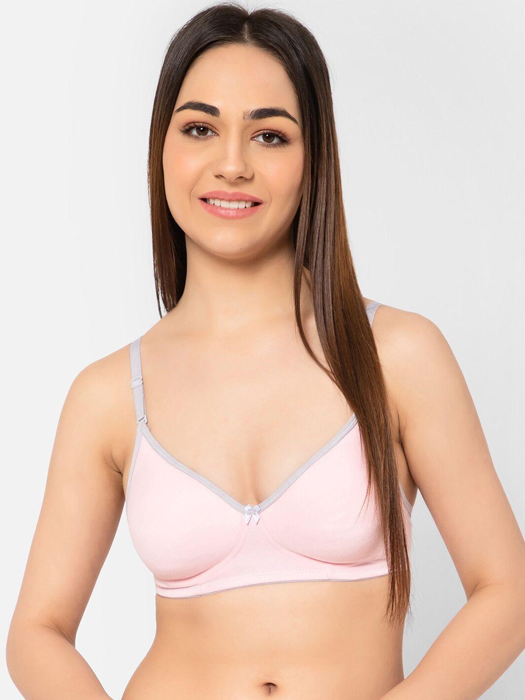 clovia lightly padded cotton t-shirt bra