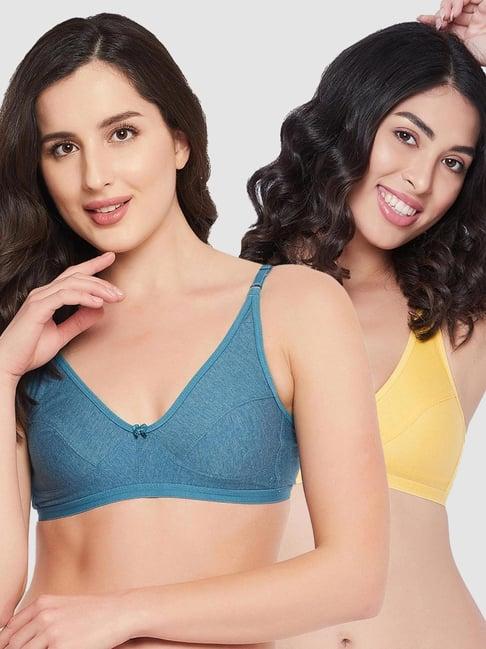 clovia multicolor bra (pack of 2)