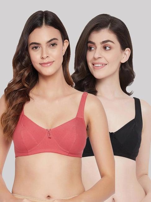 clovia multicolor bra (pack of 2)