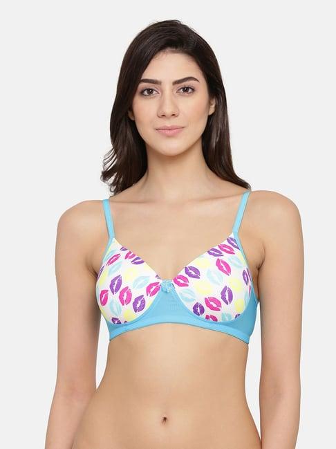 clovia multicolor non wired padded t-shirt bra