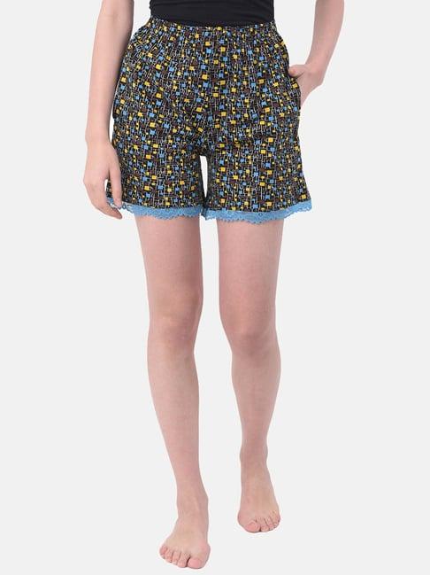 clovia multicolor printed shorts